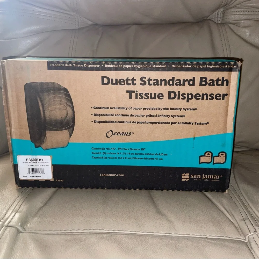 Black Duett Standard Bath Tissue Dispenser New Sealed